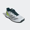 Tennisschuh ADIDAS PERFORMANCE "COURTFLASH SPEED 2", Gr. 45, cloud weiß, silber metallic, lucid lemon, Textil, Synthetik, sportlich, Schuhe, geeignet für Hartplatz und Sandplatz