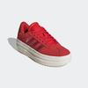 Plateausneaker ADIDAS SPORTSWEAR "VL COURT BOLD LIFESTYLE KIDS", Gr. 40, collegiate rot, sanftes weiß, collegiate burgundy, Leder, Synthetik, sportlich, Schuhe, Design auf den Spuren des adidas Gazelle Bold