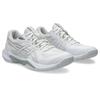 Hallenschuh ASICS "GEL-TACTIC 13", Gr. 39,5, weiß (weiß, pure silber), Synthetik, sportlich, Schuhe