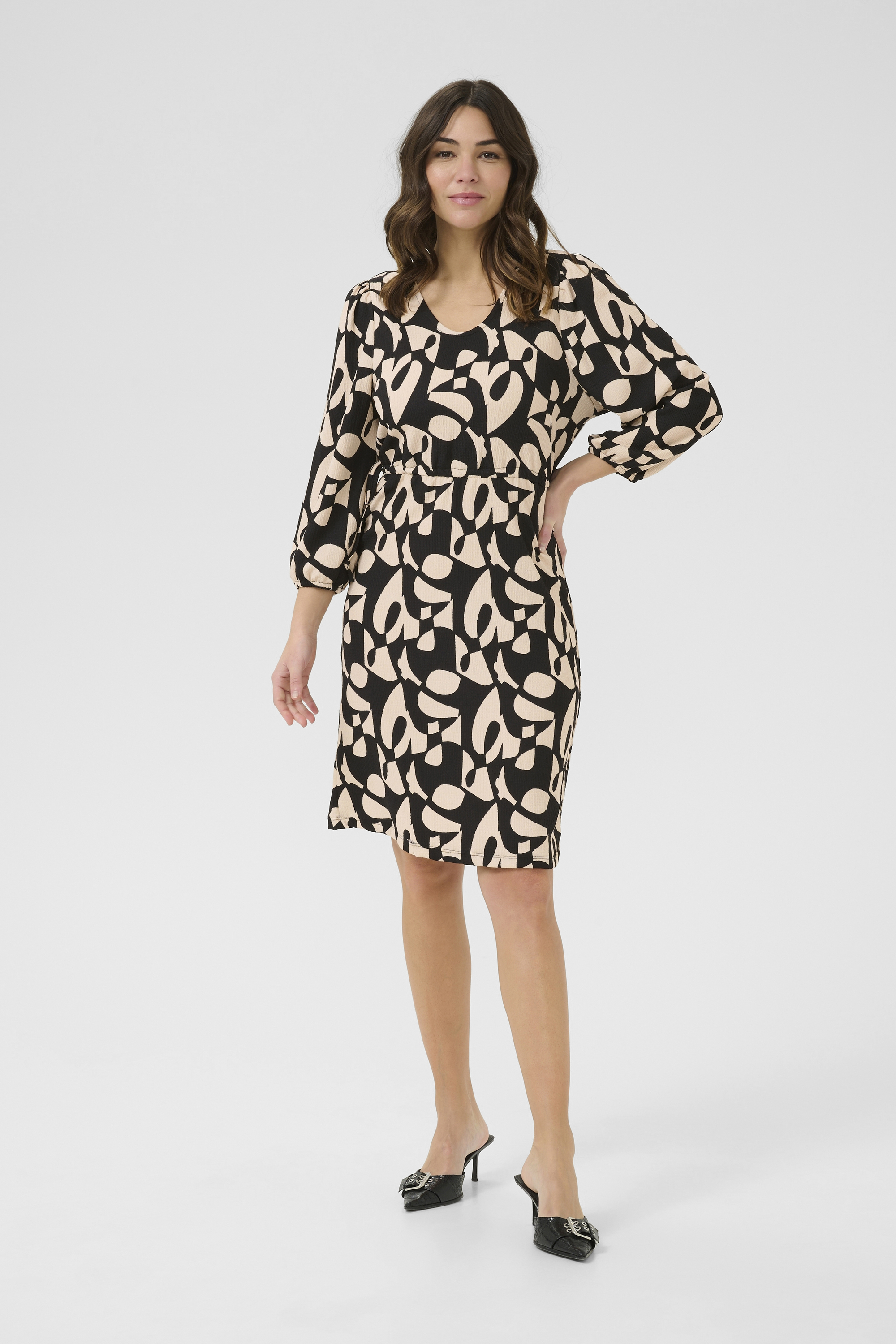 Kleid Regular fit black offwhite Image