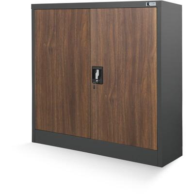 Jan Nowak - Kleiner Aktenschrank C001B Büroschrank mit Flügeltüren Metallschrank Lagerschrank Image