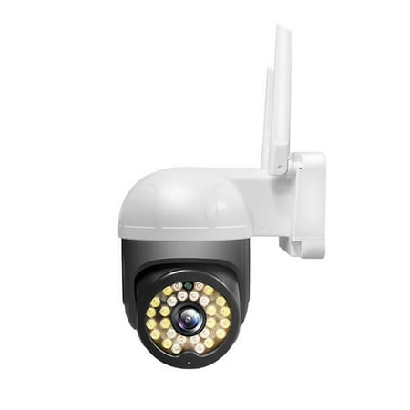 Nkmbld Indoor/Outdoor Security Camera Wireless WiFi Security Camera 360Â° View 1080P PTZ Dome Home Surveillance Camera with Motion Detection 2-Way Audio Color Night Vision White