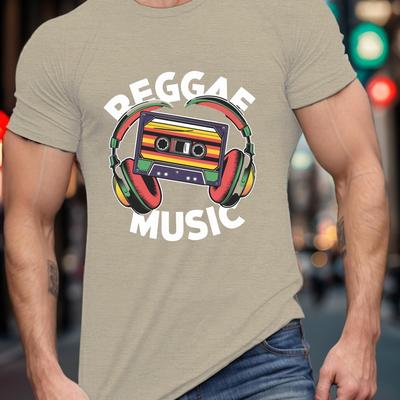 TEMU Illustration Print Tee Shirt, Tees For Men, Casual Short Sleeve T-shirt For Summer Image