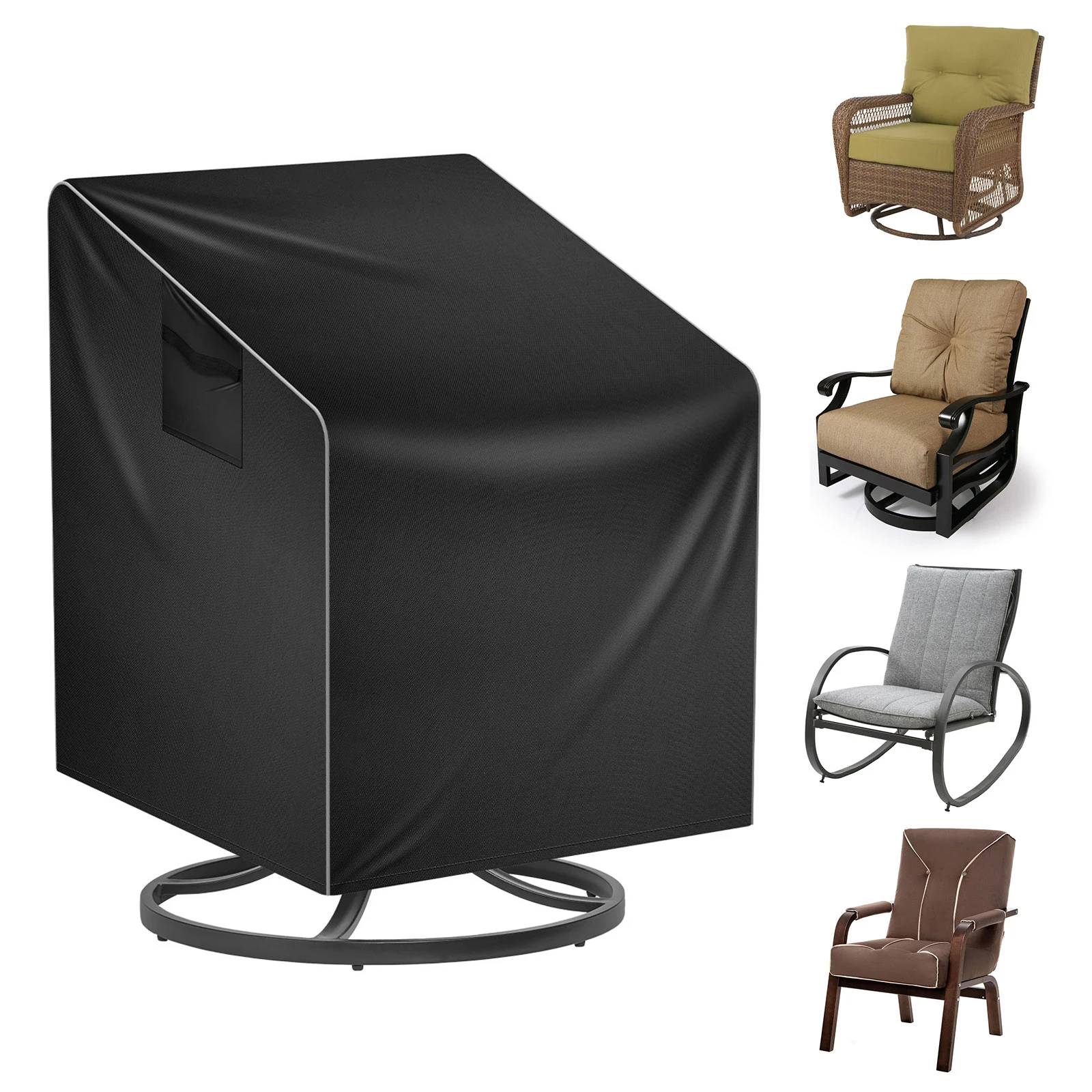 Outdoor Verdickung Stuhl Staub Abdeckung Wasserdicht Garten Universal Möbel Staubdicht Regen Abdeckung Heavy Duty Terrasse Stuhl Sofa Image