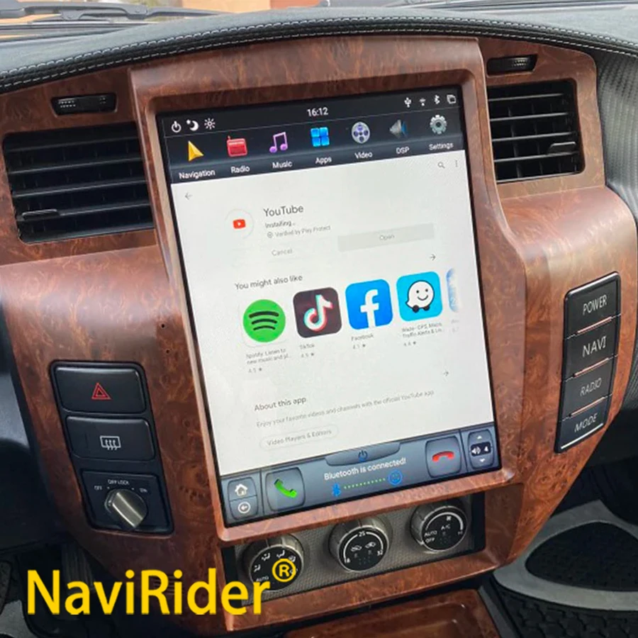 12,1 zoll Tesla Bildschirm Android Für Nissan Patrol V 5 Y61 LHD RHD 2004 - 2021 Auto DVD Auto Radio stereo Multimedia Player Wifi GPS Image