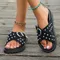 Fashionable Women's Punk Style Sandals 2025 Summer Metal Decoration Women's Slippers Designer Comfortable Beach Flip Flops 35-43