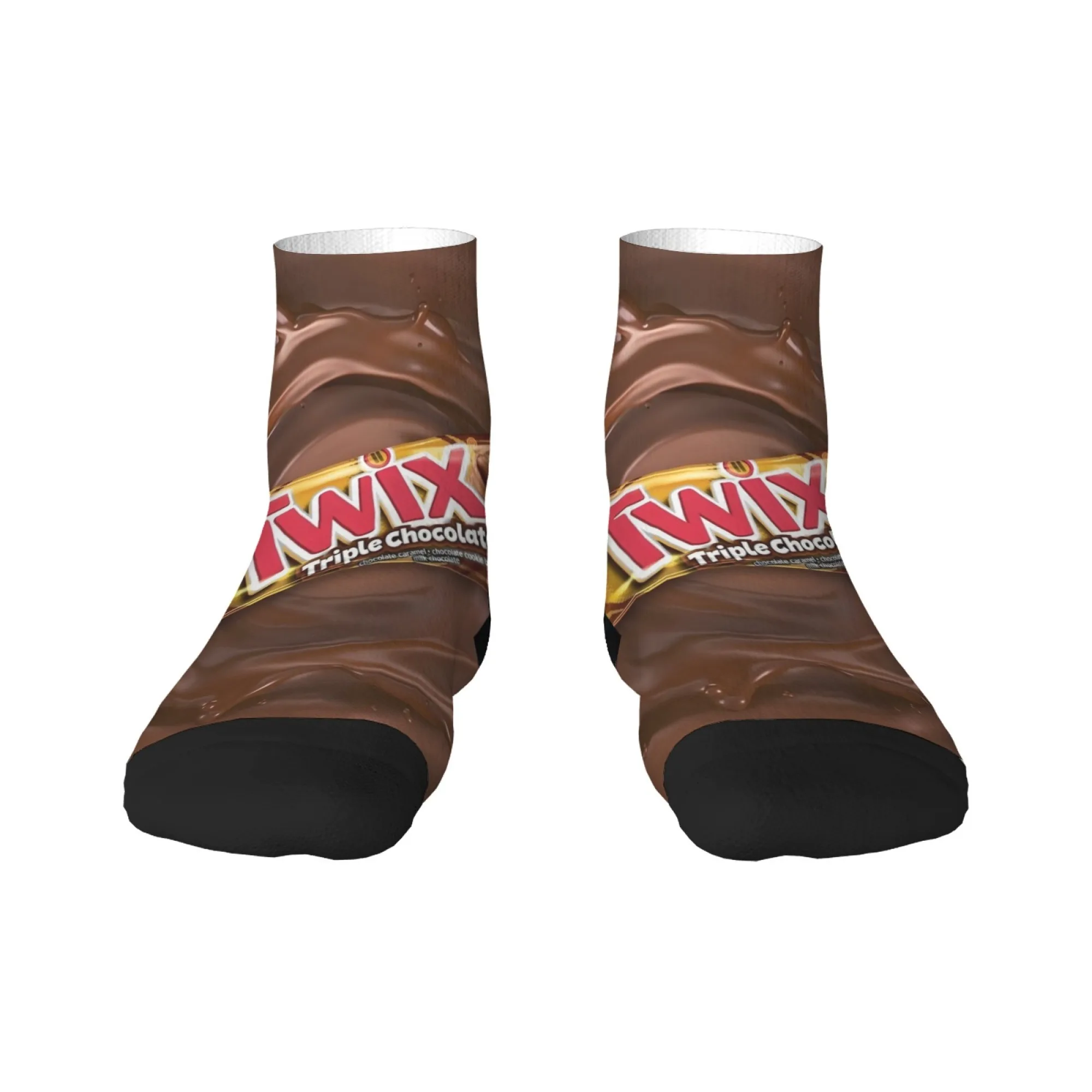 Neuheit Harajuku Twix Candy Chocolate Socken Crazy Funny Retro Kompressionssocken Hip Hop Trend Socken Unisex Casual Sportsocken
