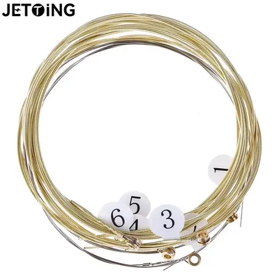 6 teile/satz Universal Akustische Gitarre String Messing Hexagonal Steel Core Saiten Für Musical Instruments Gitarren Saiten Gitarre Teil