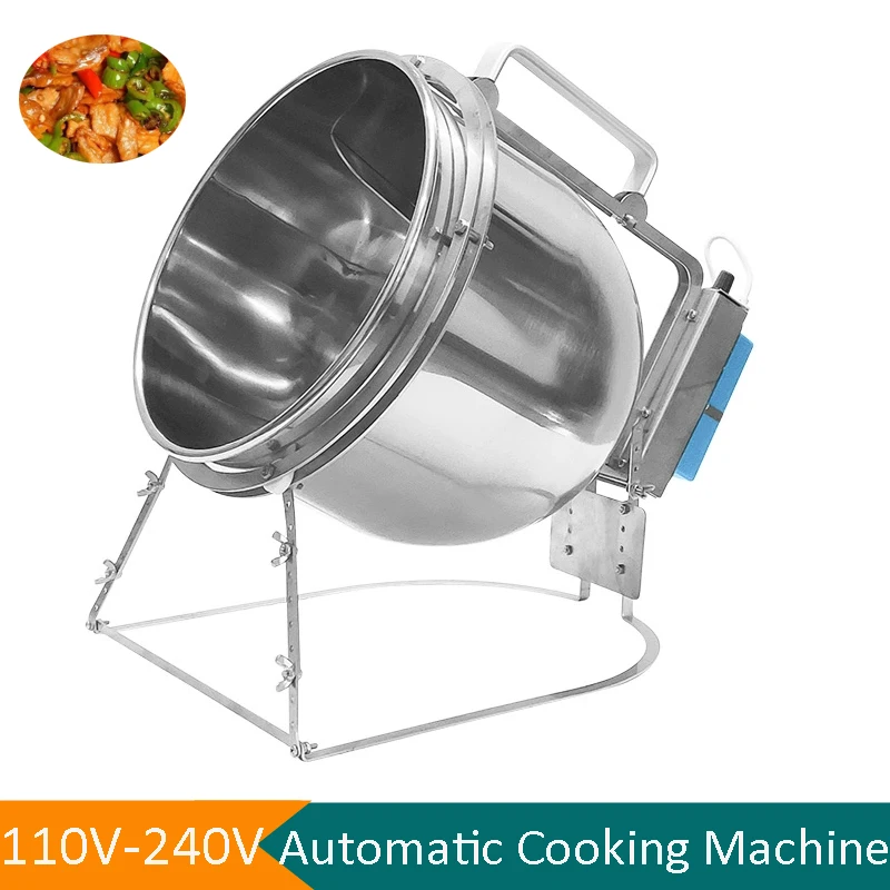 7L Hochwertige automatische Kochmaschine für Zuhause, Outdoor, kommerzielle SUS-Koch-Wok-Maschine, Kochmaschine für gebratenen Reis Image