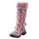 ARtray Women's Snow Boot Warm Lined Snow Boots Cute Girls Boots Ultra Comfortable Barefoot Shoes Durable Lightweight Winter Boots Women Outdoor Hiking Shoes Trekking Shoes Mountain Shoes, purple, 8 UK