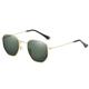 TNDVIC Sunglasses UV400 Protection | Metal Frame Candy Color Lens | for Women Men Outdoor Sports & Driving(green c7)
