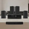 1 Set 200W 5.1 Canali Sistema Home Theatre Altoparlanti Bluetooth 360 Surround Sound Box Audio in legno USB ottico per Home Karaoke