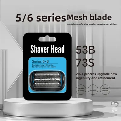 Braun Electric Shaver Series 5/6 Razor Blade Razor Head 53B 73S,Cartridge Razor Blade with Safety
