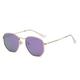 TNDVIC Sunglasses UV400 Protection | Metal Frame Candy Color Lens | for Women Men Outdoor Sports & Driving(purple c17)