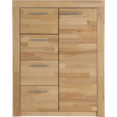 Schuhkommode VOGL MÖBELFABRIK "Toronto", beige (kernbuchefarben, kernbuche massiv), B:91cm H:115cm T:42cm, Sideboards, in 2 Breiten, teilmassiv, Höhe 115 cm, Made in Germany Image