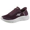 Slip-On Sneaker SKECHERS "GO WALK FLEX-GRAND ENTRY", Damen, Gr. 36, rot (burgunderrot), Textil, sportlich, Schuhe, Slipper mit Slip-ins zum Schlupfen
