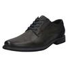 Schnürschuh BUGATTI, Herren, Gr. 43, grau, Lederimitat, casual, Schuhe, Anzugschuh, Business Schnürschuh mit modischem Fersen-Flag
