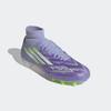 Fußballschuh ADIDAS PERFORMANCE "F50 SPARKFUSION LEAGUE FG/AG", Gr. 42, violet tone, lucid lemon, lila rush, Synthetik, Textil, sportlich, Schuhe, geeignet für Rasen- und Kunstrasenplätze