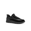 Slip-On Sneaker GEOX "U SPHERICA PLUS", Herren, Gr. 47, schwarz, Textil, Leder, Synthetik, sportlich, Schuhe, Freizeitschuh, Schnürschuh mit Geox Spezial Membrane