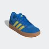 Sneaker ADIDAS SPORTSWEAR "VL COURT 3.0 KIDS", Gr. 35, blau (bright royal, pure sulfur, gum10), Leder, Synthetik, sportlich, Schuhe, inspiriert vom Design des adidas samba