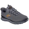 Slip-On Sneaker SKECHERS "GLIDE-STEP", Herren, Gr. 41, grau (dunkelgrau), Mesh, sportlich, Schuhe, Schlupfschuh, Freizeitschuh, Trainingsschuh mit praktischem Gummizug