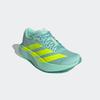 Laufschuh ADIDAS PERFORMANCE "ADIZERO EVO SL", Gr. 39, semi flash aqua, lucid lemon, mint ton, Synthetik, Textil, sportlich, Schuhe, angelehnt an das Design vom Adios Pro Evo