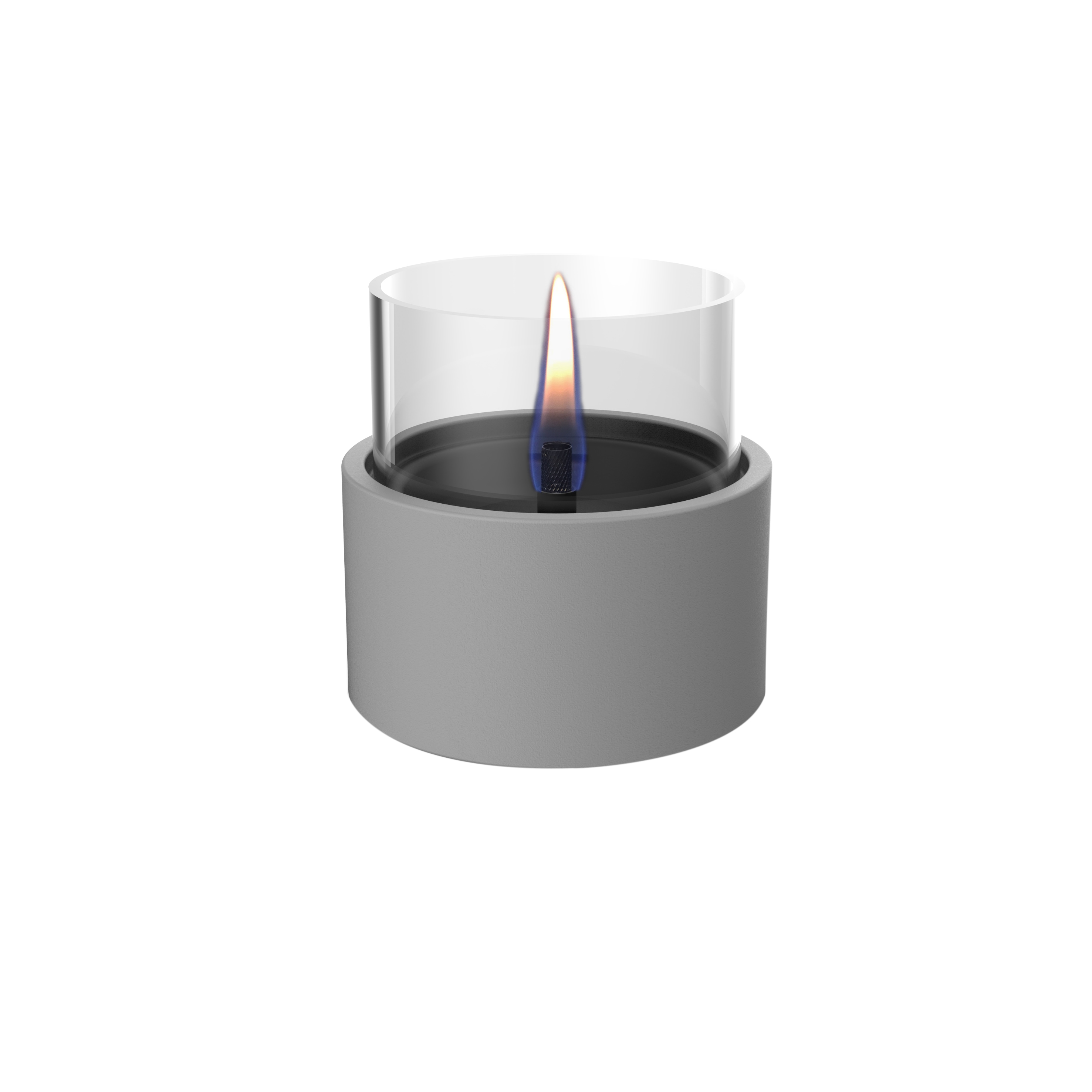 Tischfeuer TENDERFLAME "»BREEZE 10«, Rauch- und rußfrei, in verschiedenen Ausführungen", grau, B:13cm H:12cm L:12cm, Keramik, Dekokamine Image