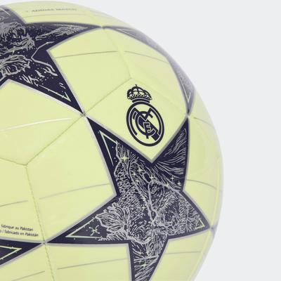 Fußball ADIDAS PERFORMANCE "UCL RM CLB" Gr. 5, almost lime, silber metallic, noble ink, Bälle, Kinder, 5, 0,4 g, Real Madrid, B:22,3cm in Gr. 5 H:17,3cm in Gr. 5 T:22cm in Gr. 5