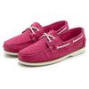 Bootsschuh ELBSAND, Damen, Gr. 38, pink, Obermaterial: 100% Rindsleder. Futter: 100% Rindsleder. Decksohle: 100% Lederimitat. Laufsohle: 100% Synthetik, unifarben, kontrastfarbene Details, klassisch, Schuhe, Slipper, Halbschuh, aus Leder