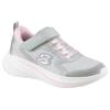 Sneaker SKECHERS "WAVE 92", Kinder, Gr. 29, bunt (hellgrau, rosa), Textil, Glitzer, sportlich, Schuhe