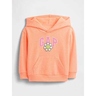 Gap Orange Floral Logo Hoodie (6mths-5yrs)