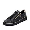 Plateausneaker REMONTE "Elisabeth Hurley-Collection", Damen, Gr. 38, gold (schwarz, goldfarben), Leder, Lederimitat, kontrastfarbene Details, sportlich, Schuhe, Schnürschuh, Halbschuh, Freizeitschuh mit Lite´n Soft Ausstattung