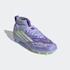 Fußballschuh ADIDAS PERFORMANCE "F50 SPARKFUSION LEAGUE FESTE BÖDEN/KUNSTRASEN E KINDER", Gr. 32, violet tone, lucid lemon, lila rush, Synthetik, Textil, sportlich, Schuhe, geeignet für Rasen- und Kunstrasenplätze
