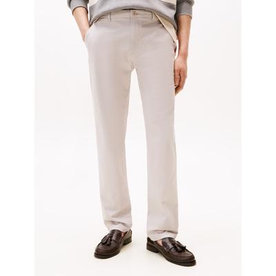 Chinohose TOMMY HILFIGER "CORE DENTON ESSENTIAL TWILL", Herren, Gr. 33, Länge 32, grau (october grau), Twill, Obermaterial: 97% Baumwolle, 3% Elasthan, casual, straight fit, Hosen, Gerades Bein, Schlichte Optik Image