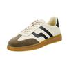 Sneaker GANT "Cuzmo", Herren, Gr. 42, weiß (sanftes weiß), Leder, kontrastfarbene Details, casual,retro, Schuhe, Retro Sneaker, Schnürschuh mit Lederinnensohle