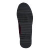 Keilsneaker MARCO TOZZI, Damen, Gr. 39, rot (dunkelrot), Textil, Lederimitat, unifarben, sportlich, Schuhe, Freizeitschuh, Halbschuh, Schnürschuh mit Außenreißverschluss