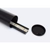 Aluminiumprofil Hängend Rund 2m für led Streifen bis 22 mm Schwarz 2 m Schwarz transluzent