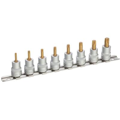 Steckschlüsseleinsatz Satz, Vierkant hohl 10 mm (3/8), Innen torx Profil, T15 - T50, Anzahl Image