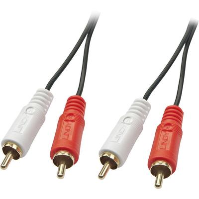 Lindy - 35666 Cinch Audio Anschlusskabel [2x Cinch-Stecker - 2x Cinch-Stecker] 20.00 m Schwarz Image