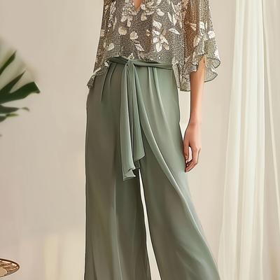 TEMU Two-piece Women's Suit With Shirt And Pants Image