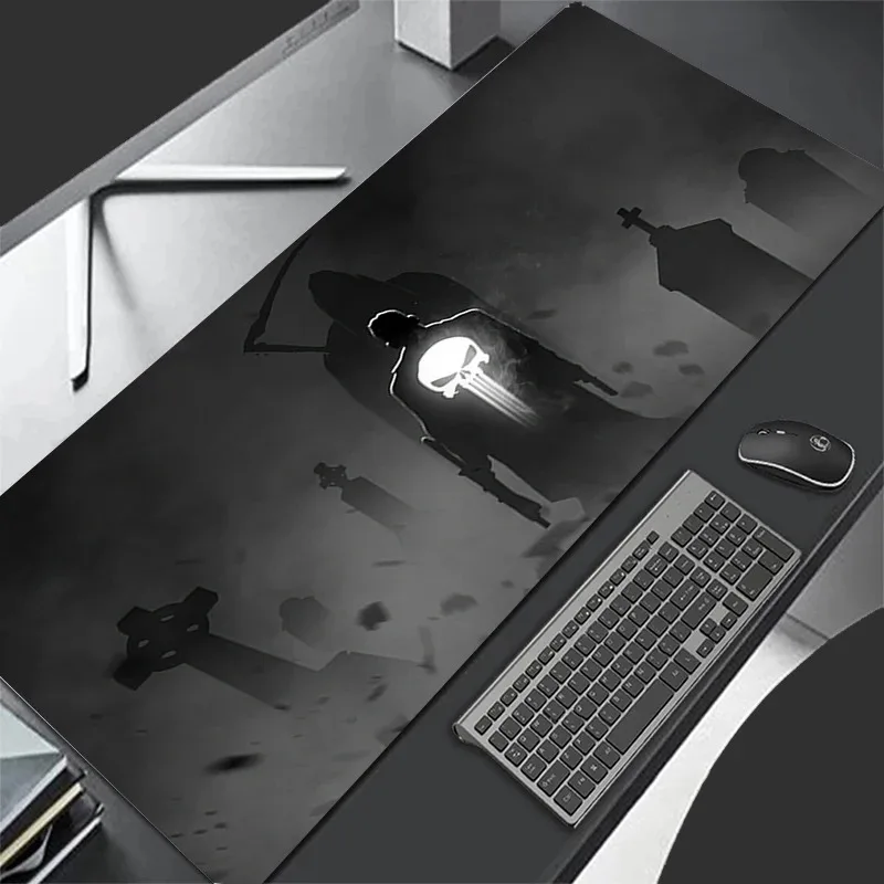 Neues Mauspad, größer XXL, 900 x 400 Geschwindigkeit, Mini-PC, Computer-Tastatur-Pads, Punisher, Schreibtischunterlage, Gaming-Zubehör, Heim-Mauspad für LOL