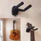 Gitarren-Wandhalterung, schwarzer Gitarrenaufhänger, Wandhaken für Gitarren aller Größen, Bass, Mandoline, Banjo, Ukulele