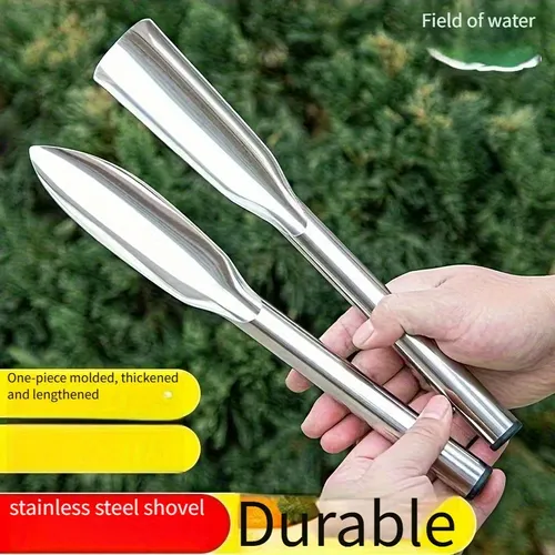 Stainless Steel Garden Shovel - A Versatile Digging Tool for Planting, Weeding, Vegetable Cultivation, and Beach Foraging