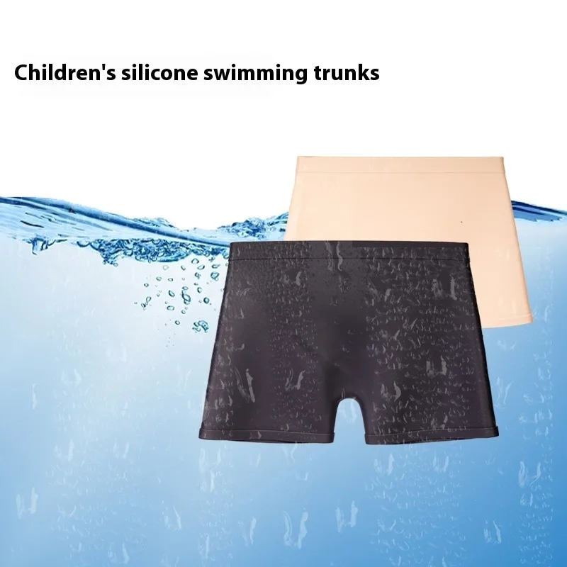 Silikon-Badehose, kleine Größe, quadratischer Schnitt, Badeunterwäsche, hohe Elastizität, schnell trocknend, Pool-Shorts, hochelastisch, bunt, Strand Image