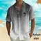 Camicia da uomo hawaiana sfumata con stampa completa 3D Camicia da uomo estiva da strada all