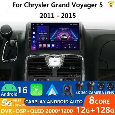 For Chrysler Grand Voyager 5 2011 - 2015 For Dodge Grand Caravan 2009 - 2020 Android 16 Car Radio