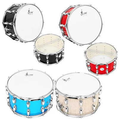 SLADE 14x8 Zoll Snare Drum Set Percussion Instrument Drum Set mit Drumsticks Schultergurt Drum Key für Studenten Anfänger