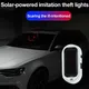 Allarme fittizio simulato ad energia solare per auto Luce di sicurezza finta per auto Avvertimento wireless Lampada di avvertenza antifurto Luce lampeggiante a LED automatica
