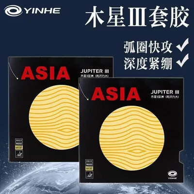 Galaxy Jupiter 3 Asian Table Tennis Racquet, Reversed Glue Cover, High Elasticity, Internal Energy
