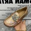 Mode Patent Leder Frauen Schuhe Plus Größe Casual Flache Schuhe Strass Frauen Müßiggänger Antislip